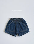 Slub Denim Shorts