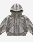 2-Way Sweat Hood Zip-up