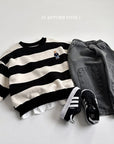Bold Stripe Bear Sweatshirt