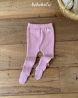 Little Foxx – Tone Tone Ribbon Footed Leggings