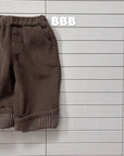 Little Foxx – Corduroy Roll-up Pants