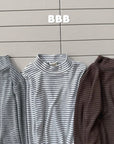 Little Foxx – Stripe Half Turtleneck Tee