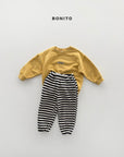 Little Foxx – Waffle Stripe Jogger Pants