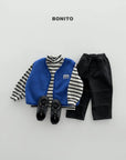 Little Foxx – Retro Loose Striped Mock Neck Tee