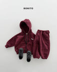 Little Foxx – Woori Striped Hooded Zip-up Set