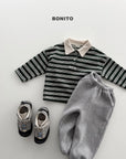 Little Foxx – Striped Choco Polo Tee