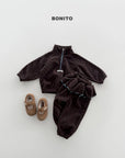 Little Foxx – Dot Half Zip-up Set