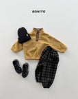 Little Foxx – Check Fleeced Jogger Pants