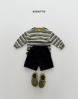 Little Foxx – Track Stripe Ribbed Tee
