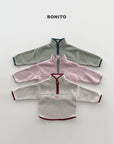 Little Foxx – Cotton Candy Color Contrast Half Zip-up