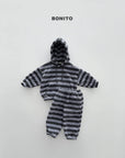 Little Foxx – Striped Fleeced Hood Tee