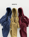 Little Foxx – Woori Striped Hooded Zip-up Set