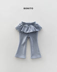 Little Foxx – Velour Frill Bootcut Pants