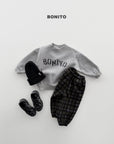 Little Foxx – Check Fleeced Jogger Pants