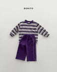 Little Foxx – Track Stripe Ribbed Tee
