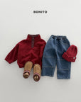Little Foxx – Check Placket Fleeced