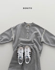 Little Foxx – Raw Edge Henley Sweatshirt