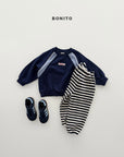 Little Foxx – Waffle Stripe Jogger Pants