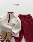 Little Foxx – Cotton Candy Color Contrast Half Zip-up