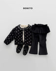 Little Foxx – Velour Frill Bootcut Pants