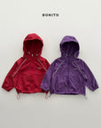 Little Foxx – Check Stripe Windbreaker