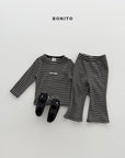 Little Foxx – Solid Stripe Slim Set