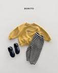Little Foxx – Waffle Stripe Jogger Pants