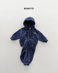 Little Foxx – Woori Striped Hooded Zip-up Set