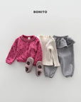 Little Foxx – Frill Embroidery Jogger Pants