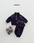 Little Foxx – Dot Half Zip-up Set