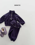 Little Foxx – Dot Half Zip-up Set