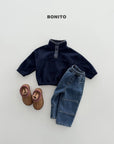 Little Foxx – Check Placket Fleeced