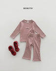 Little Foxx – Solid Stripe Slim Set