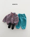 Little Foxx – Tumble Striped Half Zip-up