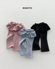 Little Foxx – Velour Frill Bootcut Pants