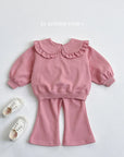 Round Collar Bootcut Set