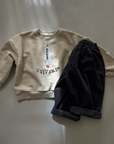 Rocket Universe Sweater – Pigment-Dye mit Raketen-Print