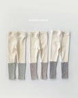 New Ribbed Color Block Leggings