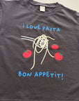 Bon Appetito T-Shirt – Statement-Shirt mit Pasta-Print