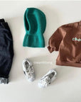 Fleece Denim Baggy Pants