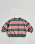 Bold Stripe Bear Sweatshirt