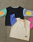 Round Patch Raglan Tee