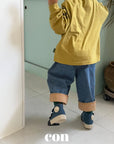 Little Foxx – Wash Roll-up Denim Pants