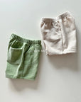 Little Foxx – Matcha Corduroy Half Pants