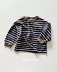 Little Foxx – Ribbed Cuff Stripe Long Sleeve Tee