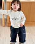 Little Foxx – Round Denim Spandex Baggy