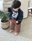 Little Foxx – 23 Embroidered Color-Block Tee