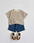 Smile Stripe Short Sleeve Tee