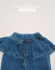 Wide Skirt Denim Pants