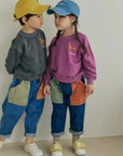 Stretch Color Block Pocket Pants